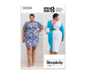 Simplicity SS9599G5 Robe grande taille G5 (26W-28W-30W-32W-34W)