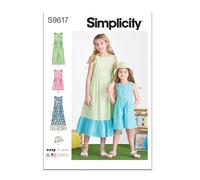 Simplicity SS9617K5 Robe pour enfant/fille K5 (7-8-10-12-14)