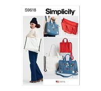 Simplicity Patron Sac fourre-tout SS9618OS – Craft – Taille unique