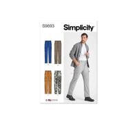 Simplicity SS9693BB Patron de couture Pantalon cargo pour homme Taille 44-46-48-50-52