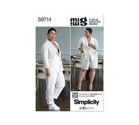SIMPLICITY SS9714K5 Veste, pantalon et short pour femme par Mimi G Style K5 (36-38-40-42-44)