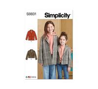 SIMPLICITY SS9831K5 Veste pour fille et enfant en deux longueurs K5 (7-8-10-12-14)