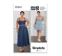 Simplicity SS9894BB Haut et jupe pour femme en deux longueurs par Mimi G Style BB (20W-22W-24W-26W-28W)