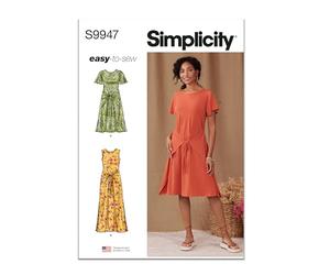SIMPLICITY SS9947P5 Patron de couture Robe en tricot avec manches et longueurs pour femme P5 (40-42-44-46-48)