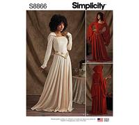 Simplicity US8866R5 Patron de Couture pour Costume de Cosplay pour Femme, 14-16-18-20-22, Sizes 14-22