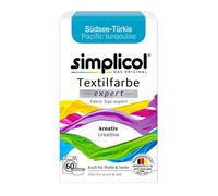 Simplicol Colorant textile expert pour teinture créative Mer du Sud turquoise