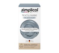 Simplicol - Couleur Intense (18 Couleurs), Gris élégant 1817 : Teinte Textile Facile dans Le Lave-Linge - Kit Complet avec colorants et Poudre de Fixation.