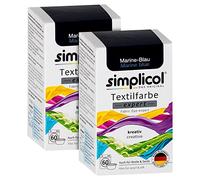 simplicol Expert Lot de 2 teintures textiles bleu marine 1708 : couleur pour une teinture créative et facile en machine ou à la main, 150 g (lot de 2)