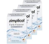 simplicol Fixateur de Colorant Expert: Fixateur de Couleur adapté pour Une Utilisation dans la Machine à Laver et Un Bol, Lot de 4