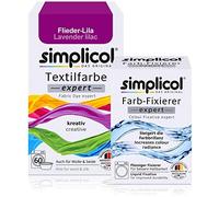 simplicol : Kit Complet Teinture Expert + fixateur : Votre Teinture Express (Paquet 300g + Flacon 90ml) - Lila Lavande