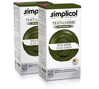 Simplicol Lot de 2 teintures Textiles - Vert Olive