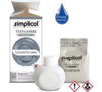 Simplicol peinture textile intense all in 1 liquide dans Gris élégant