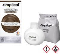 Simplicol peinture textile intense all in 1 liquide Espresso brun