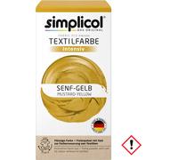 Simplicol peinture textile intense moutarde-jaune peinture liquide, fixateur (1 paquet)