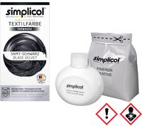 Simplicol peinture textile liquide et intense en noir velours
