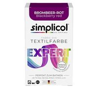 simplicol Teinture textile expert Rouge mûre 1706 - Pour colorer et rafraîchir les vêtements, lavable en machine, pour coton, laine, soie, lin, viscose et tissus mélangés