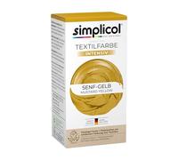 simplicol Teinture textile intense jaune moutarde - Lavable en machine - Couleur liquide et poudre de fixation avec sel - Pour reteindre, teindre et rafraîchir