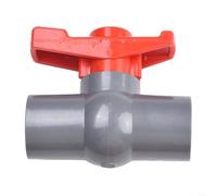 Simplifiez vos projets de plomberie avec un robinet à boisseau sphérique en PVC doté d'une extrémité coulissante pratique (20 mm)