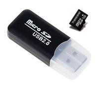 Lecteur de carte Micro SD SIMPLISIM - USB 2.0 - Capacité 32Go - Ultra compact