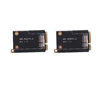 Simpls 2X Convertisseur D'Adaptateur Mini PCI-E Express Mini Carte PCI-E 52 Broches pour Broadcom BCM94360CD BCM943602CS BCM94360CS2 BCM94331CD BCM943224P