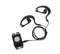 Simpls Lecteur MP3 Étanche 8 Go Noir pour Natation et Sports Nautiques avec Écouteurs Étanches et FM
