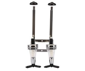 Simpls Lot de 2 bouteilles d'alcool avec bec verseur - Support mural pour