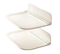 Simpls Lot de 2 étagères de rangement portables pour table de chevet - Étagère murale pour tête de lit - Pliable - Pour cuisine, salle de bain - Support de rangement B