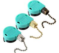 Simpls Lot de 3 interrupteurs de ventilateur de plafond ze-268s6 - 3 vitesses - 4 fils - Pour ventilateurs de plafond et appliques murales