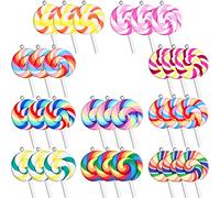 Simpls Lot de 30 pendentifs en forme de sucettes en argile pour loisirs créatifs, Argile