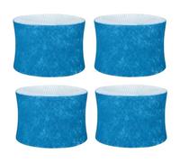 Simpls Lot de 4 cartouches filtrantes - Bleu et blanc - Papier poncé - Environ 20 x 13,4 x 2,2 cm - Pour filtre humidificateur HAC 504 et pour filtre - Compatible avec HEV355C, -710 Serie