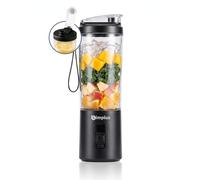 SIMPLUS Blender Portable Mini USB-C Rechargeable pour Smoothies, Jus, Shakes Protéinés, 800ml sans BPA, Léger et Compact, Noir
