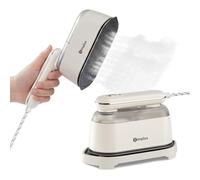 SIMPLUS Défroisseur Vapeur 2 en 1 Portable pour Vêtements, Défroisseur a main, Fer à Repasser de Voyage Léger avec 140 ml Réservoir d'eau, 30s Préchauffement, Idéal Maison & Déplacements