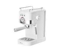 SIMPLUS Machine à expresso 15 bars avec fonction double shot, affichage de la température, buse vapeur mobile pour mousse de lait fine, réservoir d'eau de 1,2 l, chauffe-tasse, arrêt automatique et