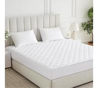 Simply Amelia Protège-matelas matelassé pour lit super king size - 30 cm de profondeur - Anti-allergique - Respirant - Facile d'entretien - Lavable en machine - Blanc - 180 x 200 cm