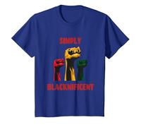 Simply Blacknificent Red T-Shirt, Enfant, Bleu Royal, 6 Ans