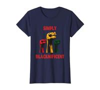 Simply Blacknificent Red T-Shirt, Femme, Bleu Marine, S