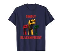 Simply Blacknificent Red T-Shirt, Homme, Bleu Marine, M