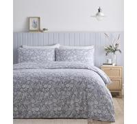 Simply Charlotte Olivia Parure de lit King Size Motif Floral Gris