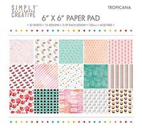 Simply Creative FSC Pad Papier 6x6 So Style Icon, Autre, Multicolore, 15 x 15 x 1 cm