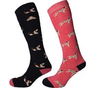 Simply Essentials - Chaussettes pour femmes Welly (lot de 2) 1734 (37 EU-40,5 EU) (Bleu marine/Rose)