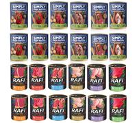 SIMPLY FROM NATURE Assortiment de saveurs 12 x 400 g + DOLINA NOTECI Assortiment de saveurs 12 x 400 g