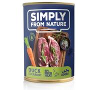 SIMPLY FROM NATURE Conserve pour chiens canard et carottes 400 g