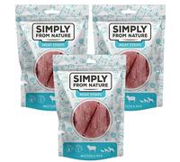 SIMPLY FROM NATURE Meat Strips Agneau et riz pour chien 3 x 80 g
