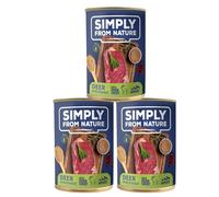 SIMPLY FROM NATURE - Pâtée de cerf et sarrasin pour chiens - 3 x 400 g