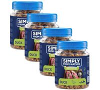 SIMPLY FROM NATURE Smart Bites - Friandises de viande de canard pour chiens - 4x130 g
