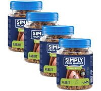 SIMPLY FROM NATURE Smart Bites - Friandises de viande de lapin pour chiens - 4x130 g