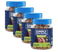 SIMPLY FROM NATURE Smart Bites - Friandises de viande d'oie pour chiens - 4x130 g