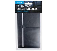 Simply ITDH001 Support à 2 disques pour taxe Irlandaise - Auto-adhésif et Facile à Retirer pour certificats d'assurance et d'impôt routière, Taille Unique