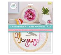 Simply Make Kit de broderie au point d'aiguille à coudre pour adultes - Kit de démarrage parfait avec ensemble d'outils, fils à broder - Kit de broderie parfait pour adultes et enfants
