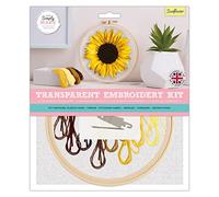 Simply Make Kit de broderie au point d'aiguille à coudre pour adultes - Kit de démarrage parfait avec ensemble d'outils, fils à broder - Kit de broderie parfait pour adultes et enfants